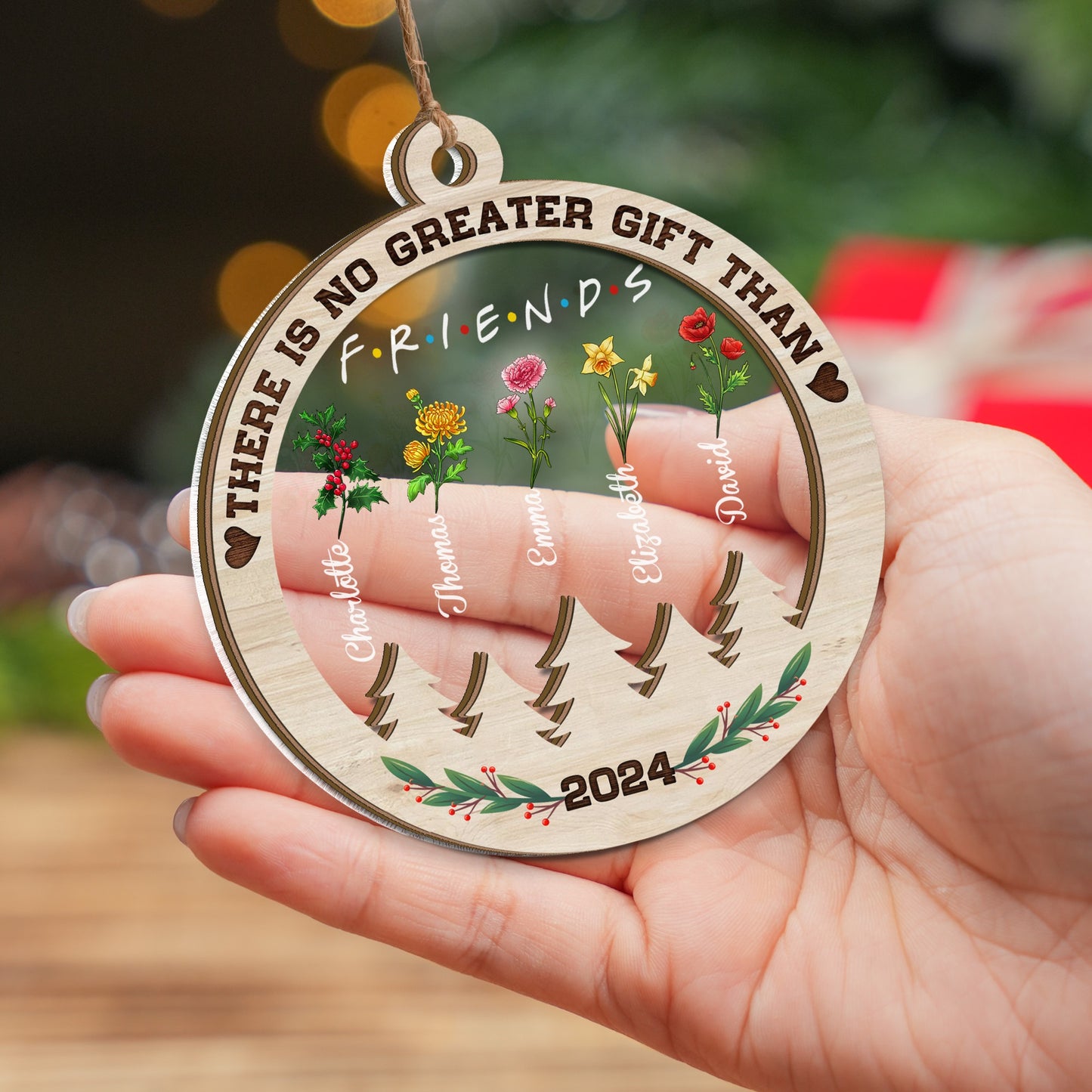 Personalized Best Friend Birth Flower, There Is No Greater Gift Than