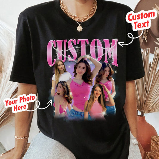 Personalized Bootleg Rap Tee, Vintage Custom Funny Rap T-Shirt