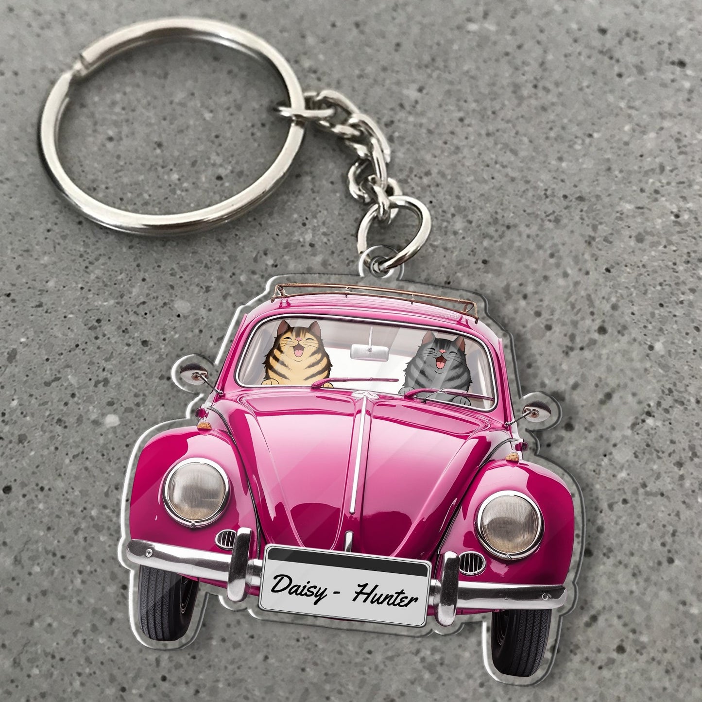 Personalized Car Off-Road And Dog Cat Acrylic Keychain