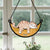 Personalized Lazy Cat Sleeping On Moon Hanging Suncatcher Ornament