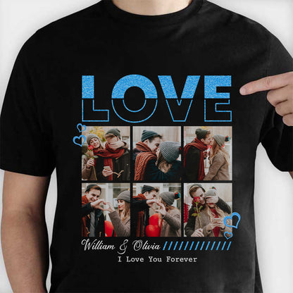Personalized Couple Photo Love Be My Valentine T-Shirt
