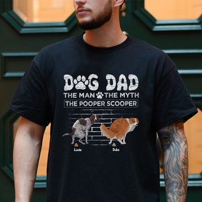 Personalized Funny Dog Dad The Man The Myth The Snack Dealer T-Shirt