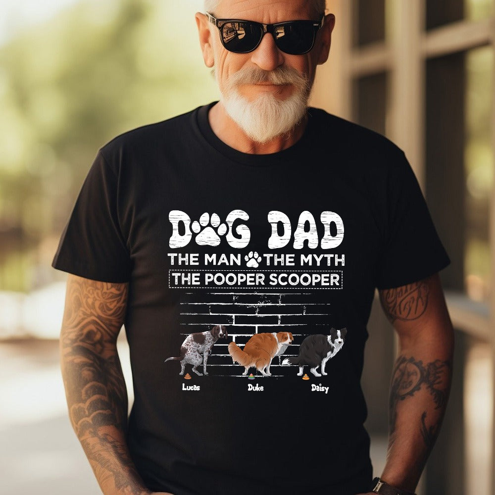 Personalized Funny Dog Dad The Man The Myth The Snack Dealer T-Shirt