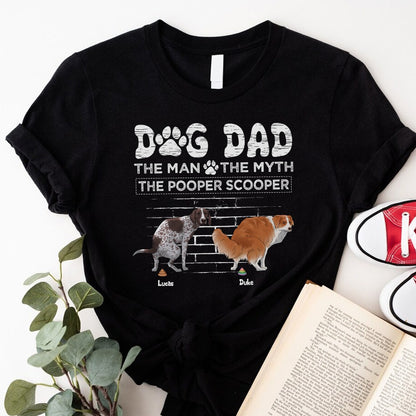 Personalized Funny Dog Dad The Man The Myth The Snack Dealer T-Shirt