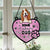 Personalized Funny Dog Home Is Where The Dog Is Hanging Suncatcher Ornament