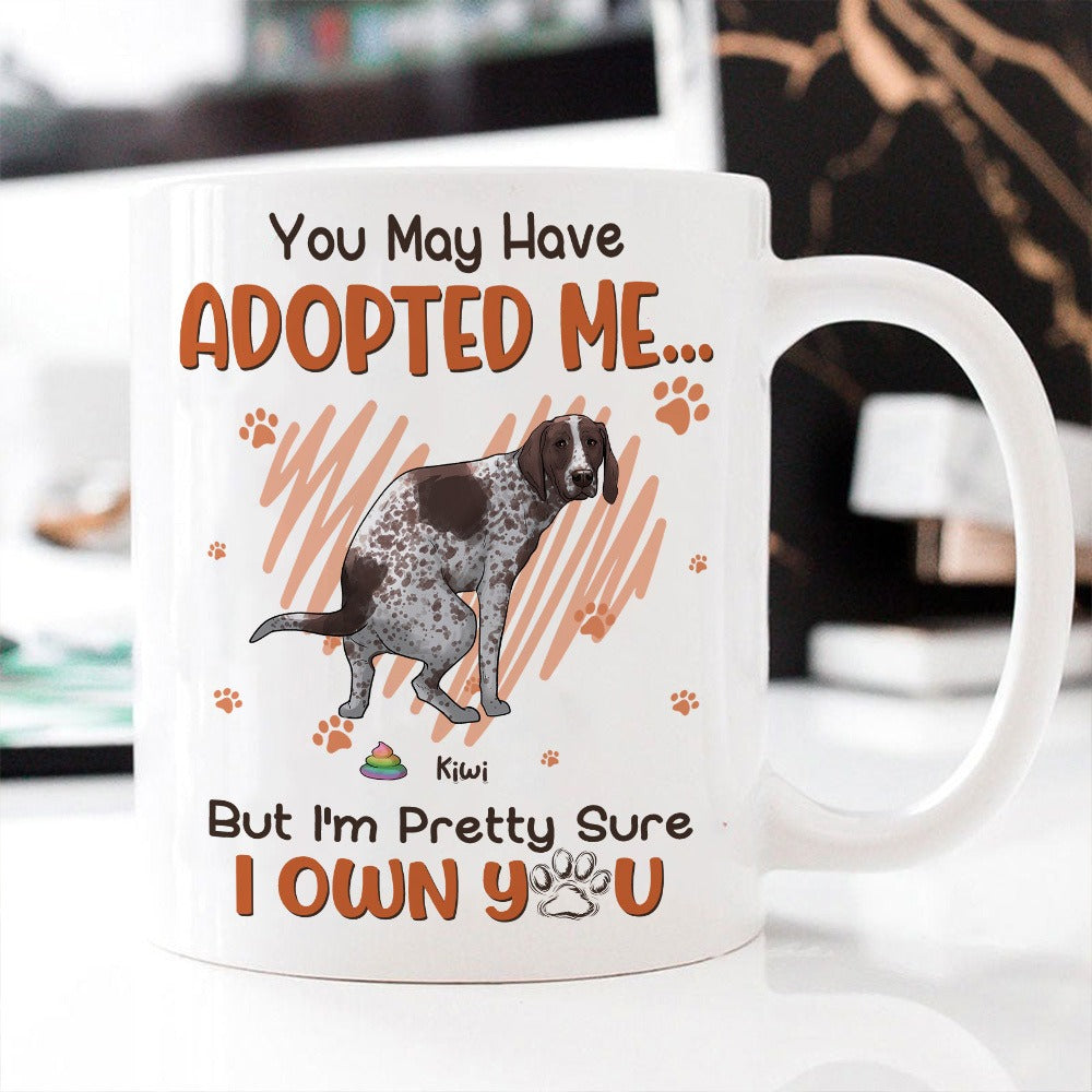 Personalized Funny Dog You May Have Adopted Me White Mug