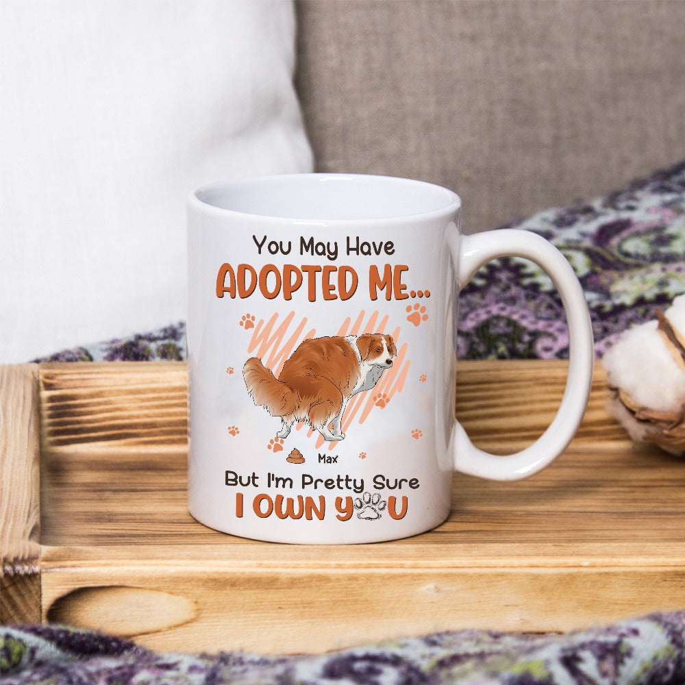 Personalized Funny Dog You May Have Adopted Me White Mug