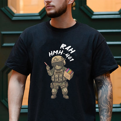 Personalized Funny Veterans Military Patriotic Gift for Marines, Retirement Appreciation T-Shirt