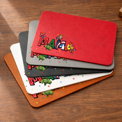 Personalized Mama Dada Cartoon Movie Family Gift Leather Charging Mat