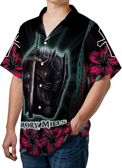 Personalized Man Warrior Of God Put On The Full Armor Of God Ephesians 6:10 Hawaiian Shirt