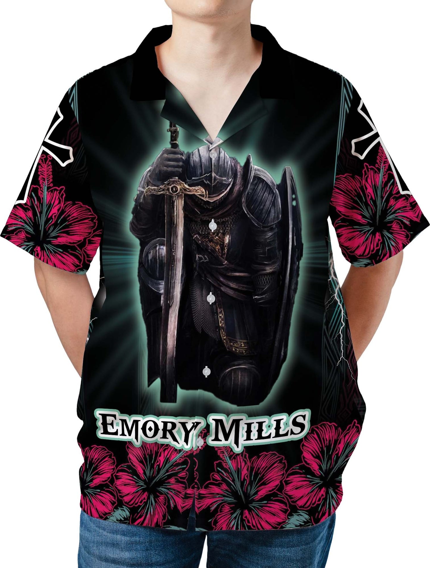 Personalized Man Warrior Of God Put On The Full Armor Of God Ephesians 6:10 Hawaiian Shirt