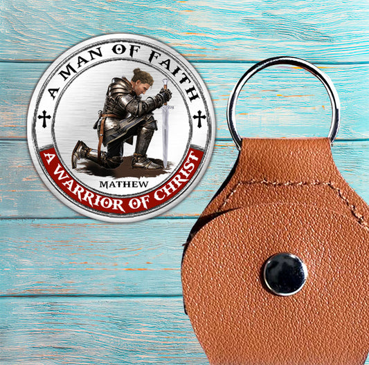 Personalized Man Warrior of God Man of Faith Warrior of Christ Pocket Hug