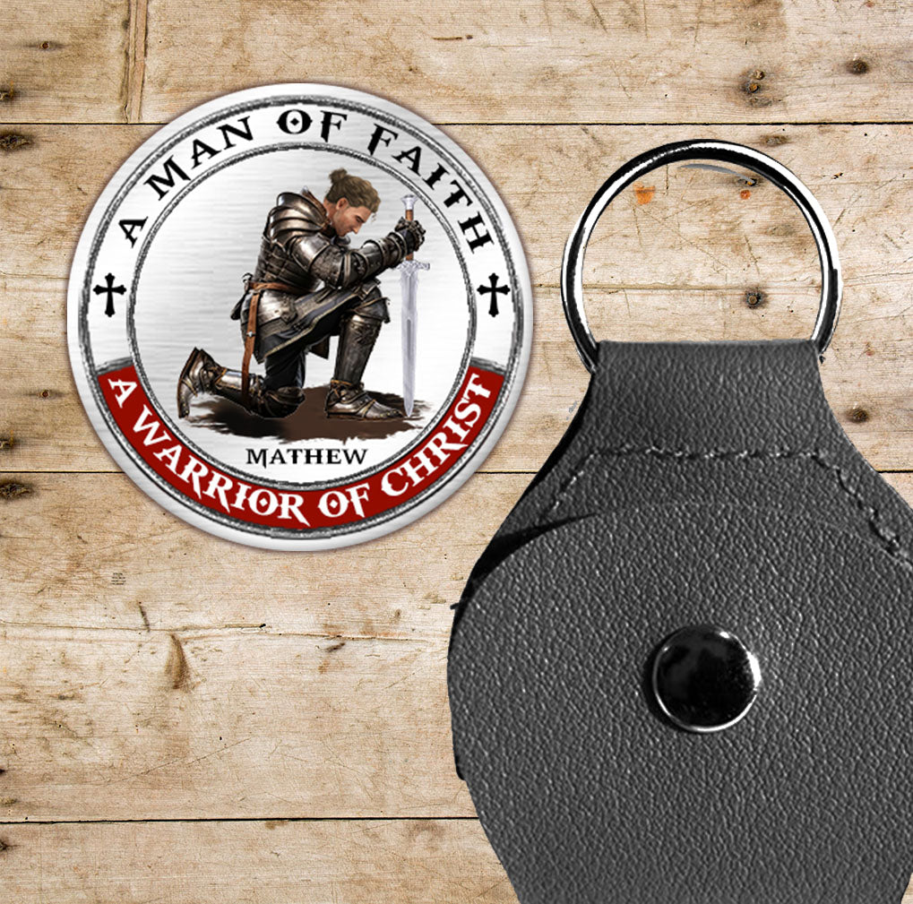 Personalized Man Warrior of God Man of Faith Warrior of Christ Pocket Hug