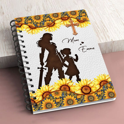 Personalized Mom-Daughter Warrior To My Daughter Is Super Awesome And I'm The Lucky Spiral Journal