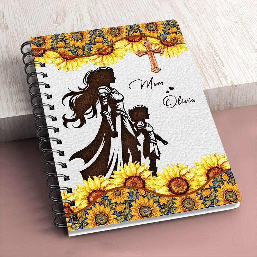 Personalized Mom-Daughter Warrior To My Daughter Is Super Awesome And I'm The Lucky Spiral Journal