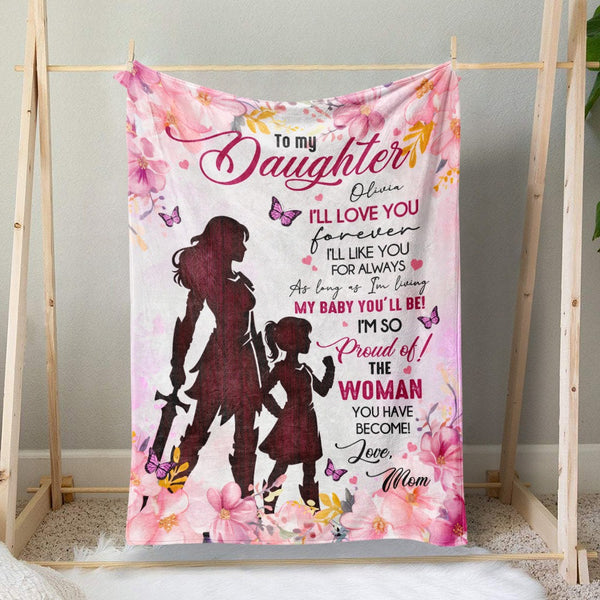 I'm So Proud Of You - Mom To Daughter, Personalized Blanket