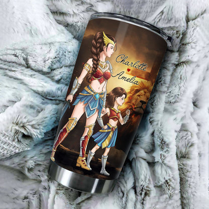 Personalized Mother To My Daughter Warrior Behind You All Your Memories Tumbler