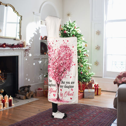 Personalized Mother to My Daughter in Law May Not Be My Daughter by Blood Hooded Blanket