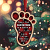 Personalized New Baby's First Christmas Footprint 2-Layer Wooden Ornament