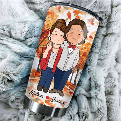 Personalized Old Couple When We Get To The End Of Our Lives Together Tumbler