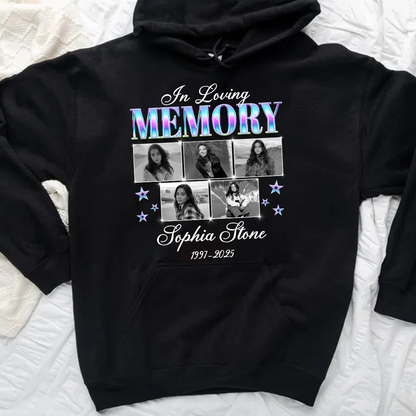 Personalized Photo Memorial In Loving Memory Sympathy Gift Hoodie