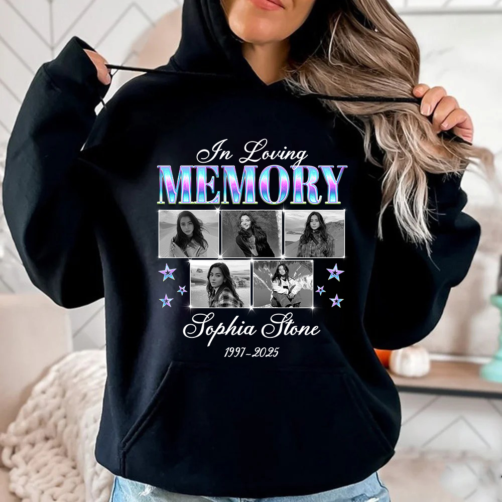 Personalized Photo Memorial In Loving Memory Sympathy Gift Hoodie