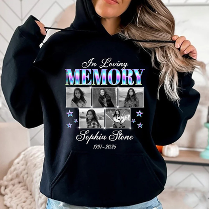 Personalized Photo Memorial In Loving Memory Sympathy Gift Hoodie