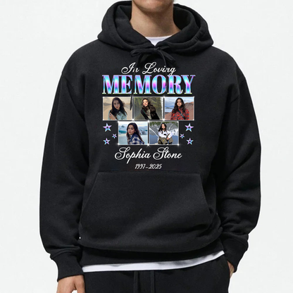 Personalized Photo Memorial In Loving Memory Sympathy Gift Hoodie