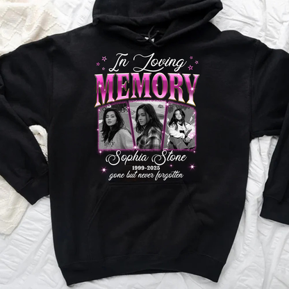 Personalized Photo Memorial In Loving Memory Sympathy Gift Loss Of Loved One Hoodie