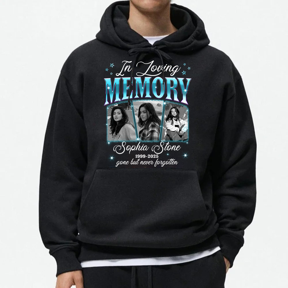 Personalized Photo Memorial In Loving Memory Sympathy Gift Loss Of Loved One Hoodie