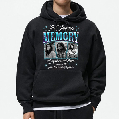 Personalized Photo Memorial In Loving Memory Sympathy Gift Loss Of Loved One Hoodie