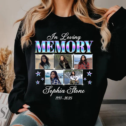 Personalized Photo Memorial In Loving Memory Sympathy Gift Sweatshirt