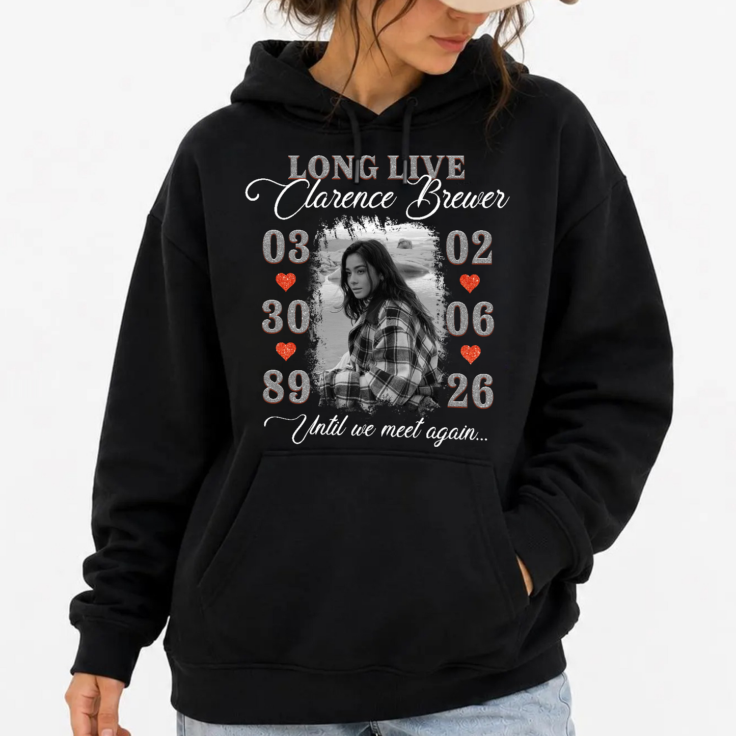 Personalized Photo Memorial Long Live Until We Meet Again Hoodie
