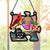 Personalized Photo Memorial With Cardinal Bird Puzzle Hanging Suncatcher Ornament