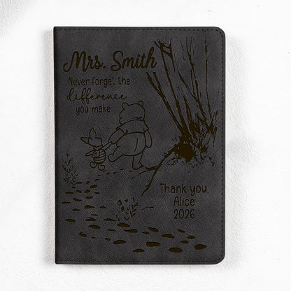 PersonalizedTeacher Gift Never Forget The Difference You Make Notebook Set