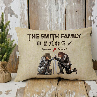 Personalized The Family Warrior Of God Put On The Full Armor Of God Ephesians 6:10 Pillow