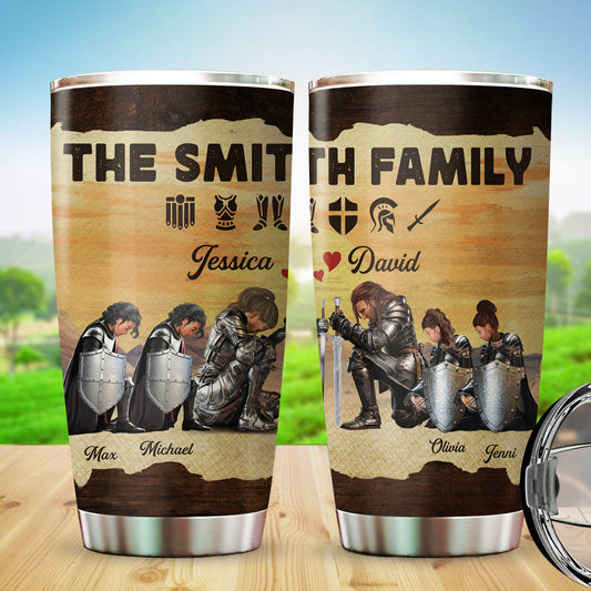 Personalized The Family Warrior Of God Put On The Full Armor Of God Ephesians 6:10 Tumbler