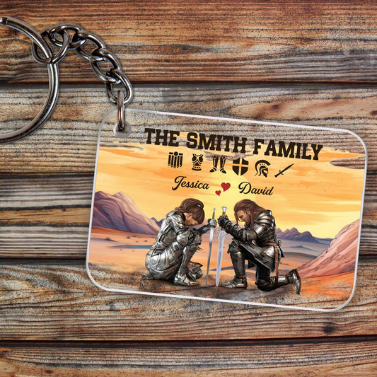 Personalized The Family Warrior Of God Put On The Full Armor Of God Ephesians 6:10 Acrylic Keychain