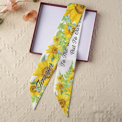 Personalized To The World You Are A Mom But To Our Family You Are The World Hair Scarf