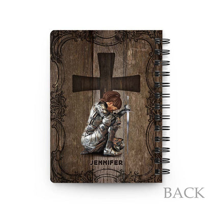 Personalized Warrior God Is Love Whoever Lives In Love Lives In God And God In Them-1John 4:16 Spiral Journal