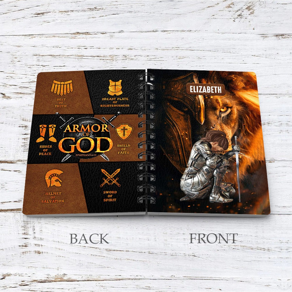 Personalized Warrior Of God Armor Of God Ephesians 6:11 Spiral Journal