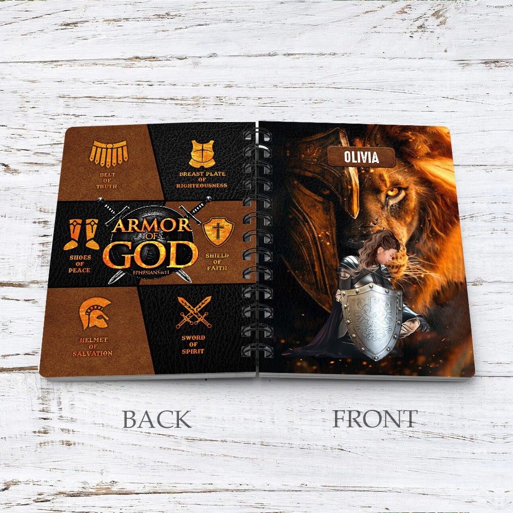 Personalized Warrior Of God Armor Of God Ephesians 6:11 Spiral Journal