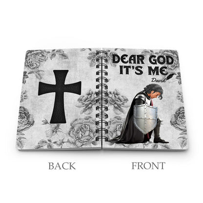 Personalized Warrior Of God Dear God It Is Me Spiral Journal