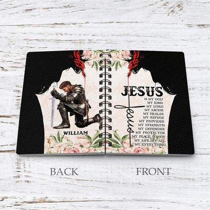 Personalized Warrior Of God Jesus is My Everything My God My King My Lord Spiral Journal