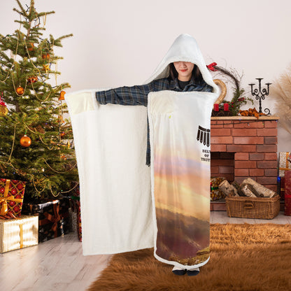 Personalized Warrior Of God Put On The Full Armor Of God Ephesians 6:10 Hooded Blanket