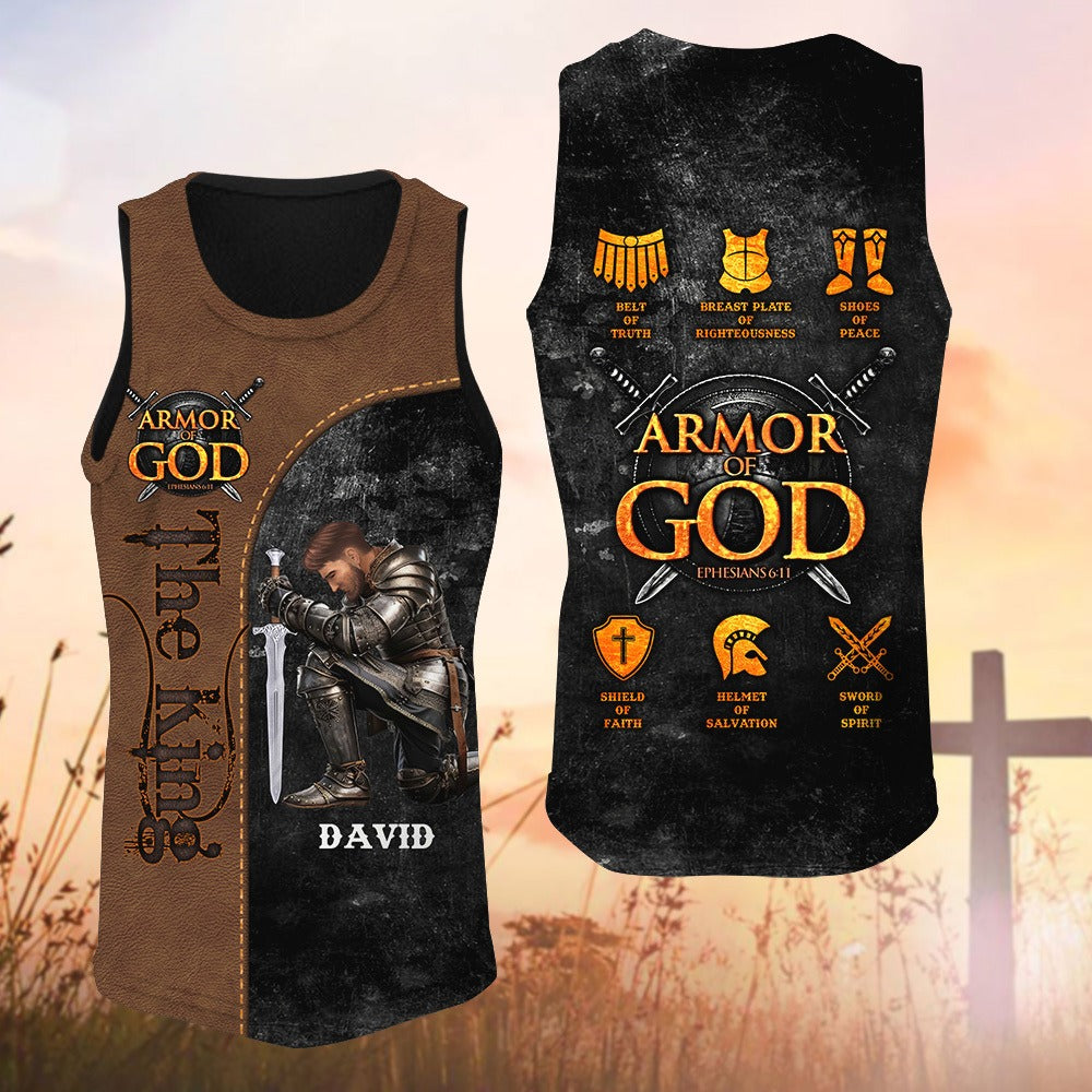 Personalized Warrior Of King, Armor of God-Ephesians 6:11 3D All Over Print T-Shirt And Hoodie