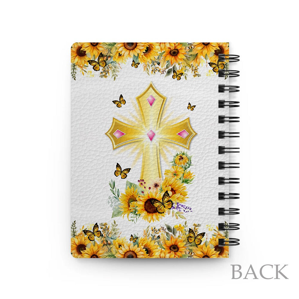 Personalized Way Maker Miracle Worker Butterfly Christian Spiral Journal