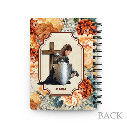 Personalized Woman Warrior Of God He is Not Here He is Risen Just as He Said Matthew 28:6 Spiral Journal