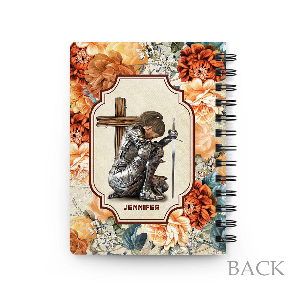 Personalized Woman Warrior Of God He is Not Here He is Risen Just as He Said Matthew 28:6 Spiral Journal