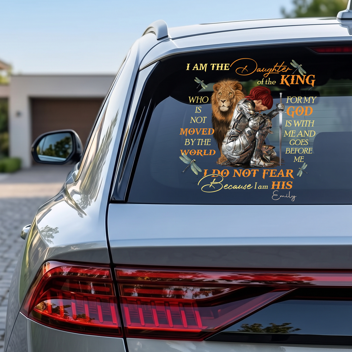 Personalized Woman Warrior Of God I Am The Daughter Of The King Do Not Fear Because I Am His Sticker Decal